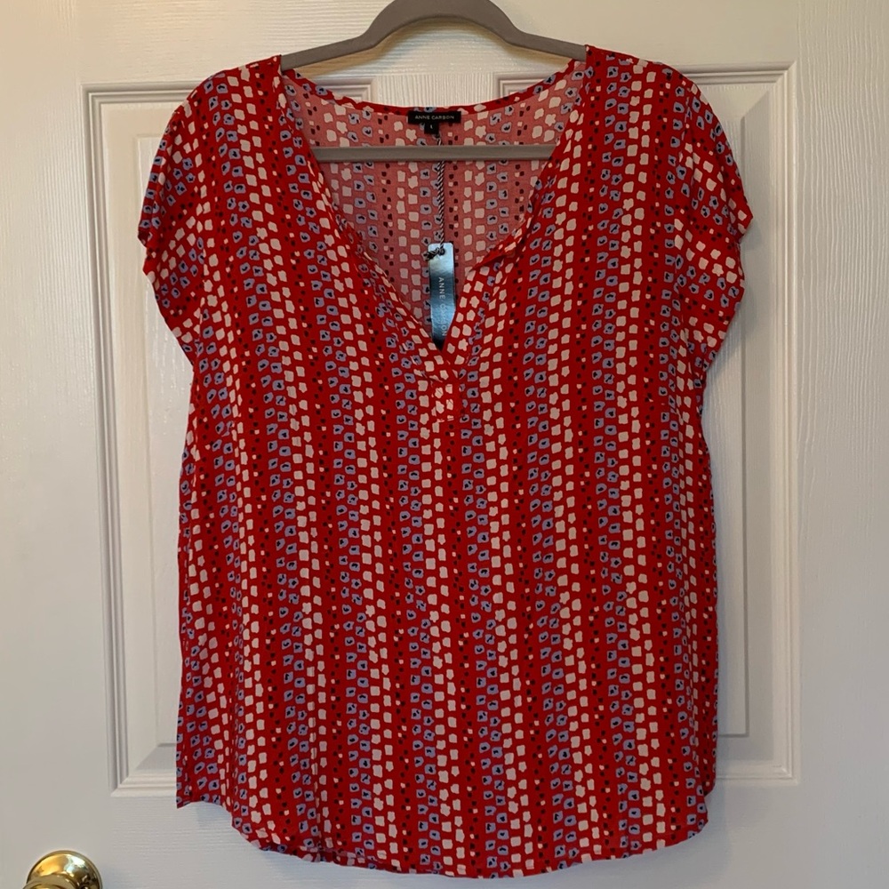 Anne Carson - Red Blouse - Women’s L